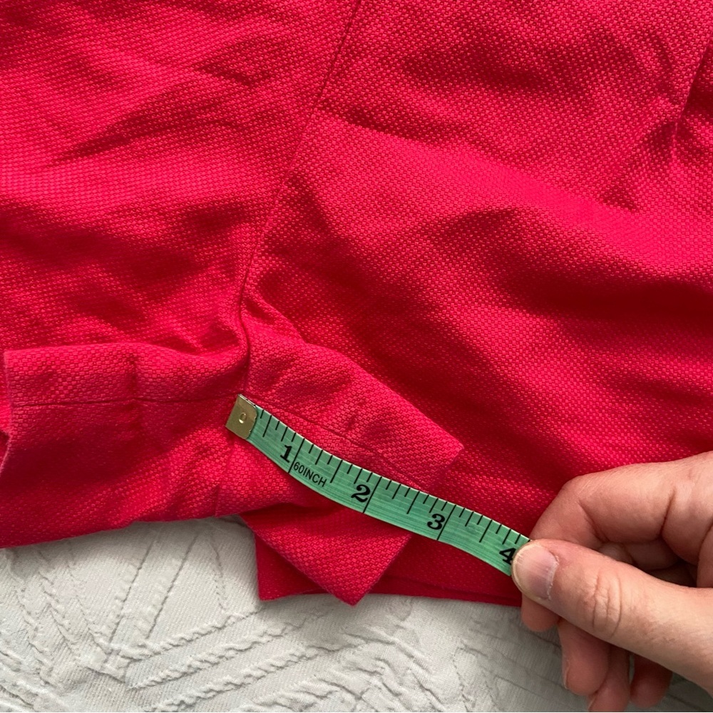 J. Crew High Waist Shorts in Vibrant Red - Picture 8 of 9